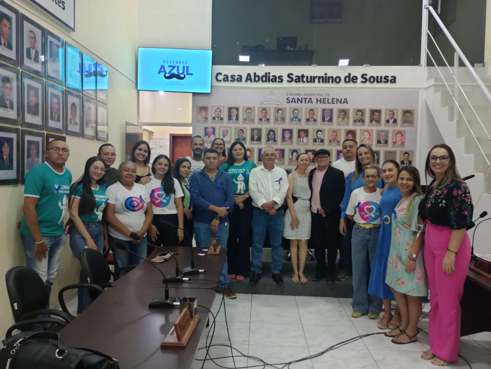 A Câmara Municipal de Vereadores da cidade de Santa Helena-PB, realizou uma Sessão Especial em apoio ao NOVEMBRO AZUL.