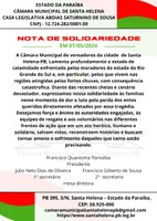 Nota de Solidariedade.